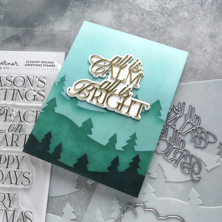 Concord & 9th - Krisina Werner - Trees and Forest Stencil Pack (4 qty; 6 x 9)