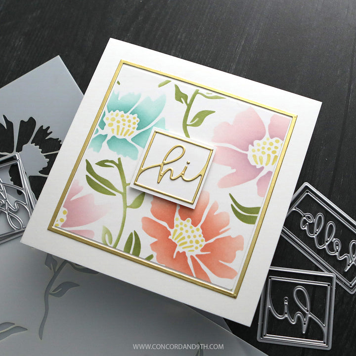 Concord & 9th - Kristina Werner - Aubrey Blooms Background Stamp (6 x 6)