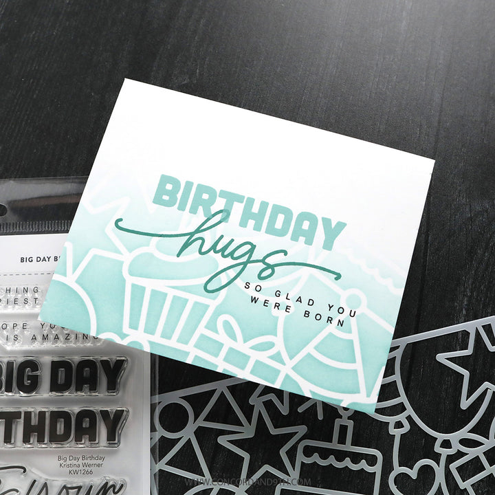 Concord & 9th - Kristina Werner - Big Day Birthday Stencil Pack (7 qty; 6 x 9)