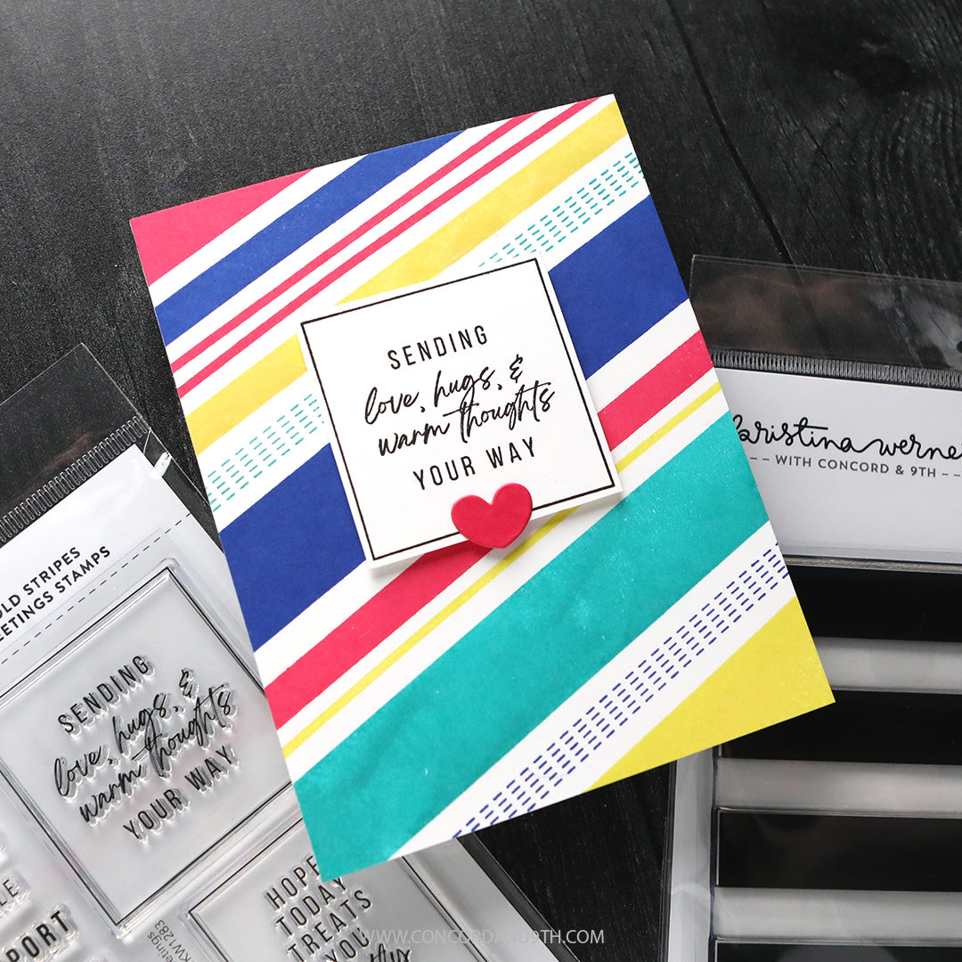Concord & 9th - Kristina Werner - Bold Stripes Greetings Stamps (6 x 8)