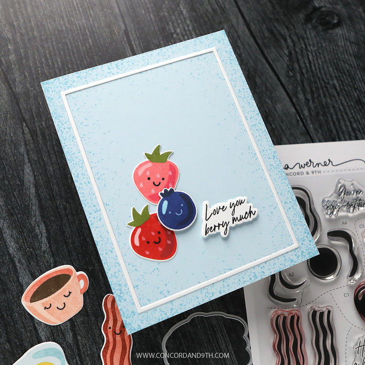 Concord & 9th - Kristina Werner - Breakfast Buddies Stamp Set (6 x 8) & Dies Bundle