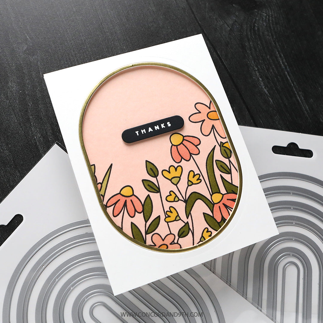 Concord & 9th - Kristina Werner - Flower Field Stencil Pack (5 qty; 6 x 9)