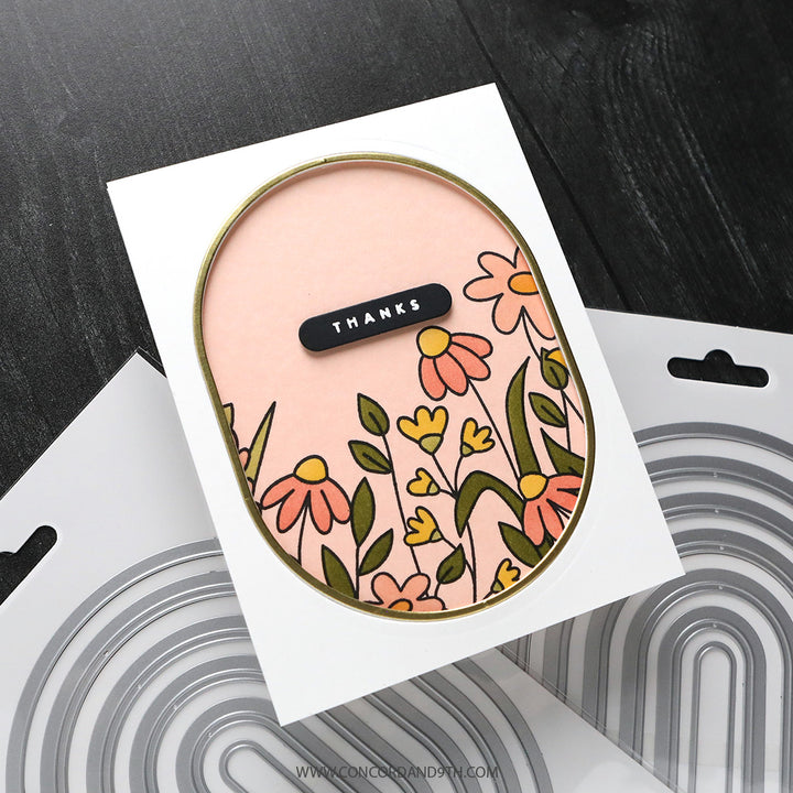 Concord & 9th - Kristina Werner - Flower Field Stencil Pack (5 qty; 6 x 9)