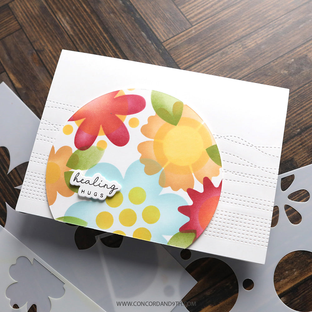 concord 9th kristina werner blissful blooms stencil pack example