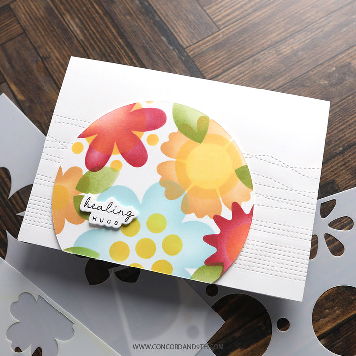 concord 9th kristina werner blissful blooms stencil pack example
