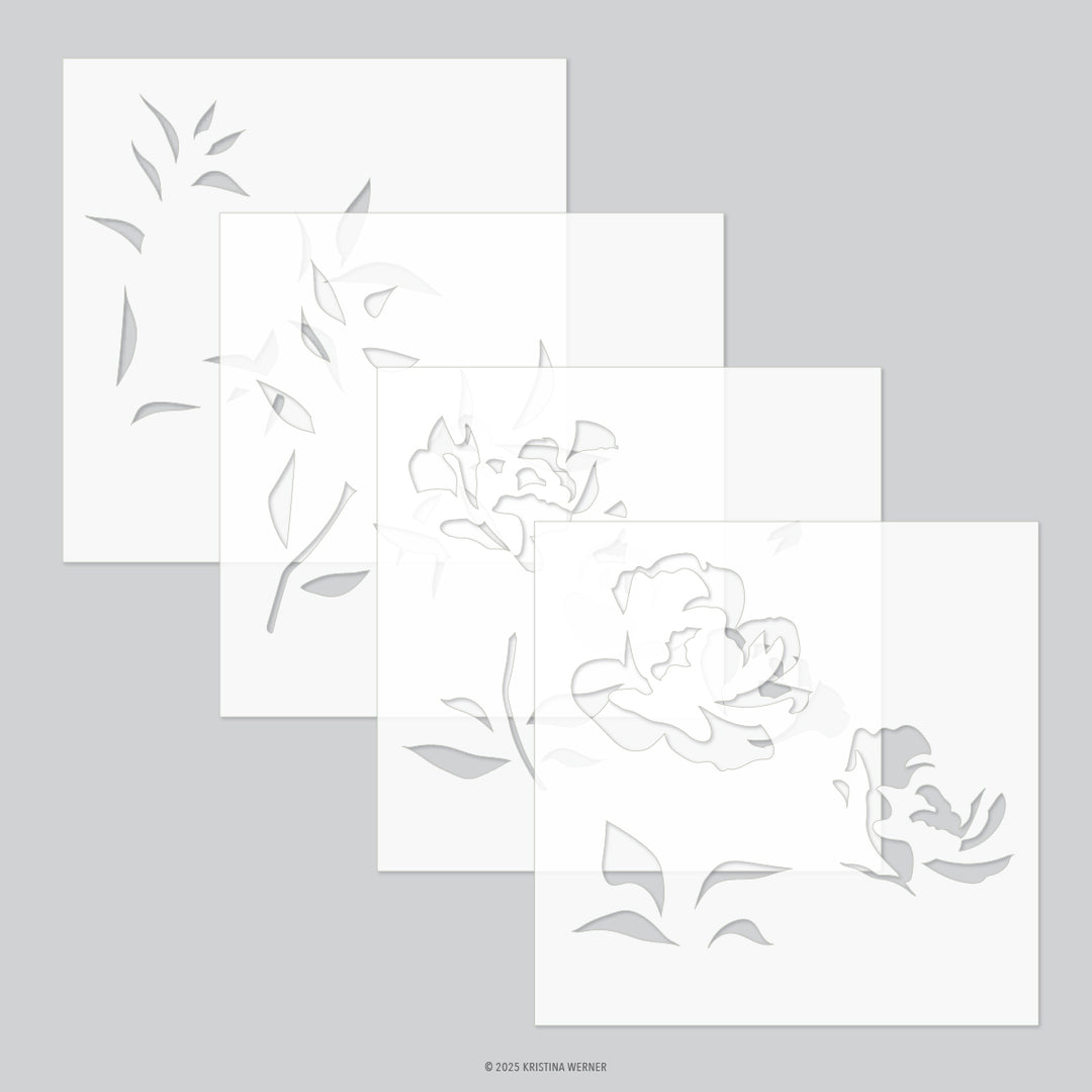 concord 9th kristina werner long line roses stencil pack 