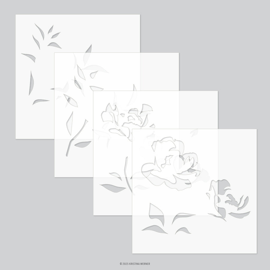 concord 9th kristina werner long line roses stencil pack 