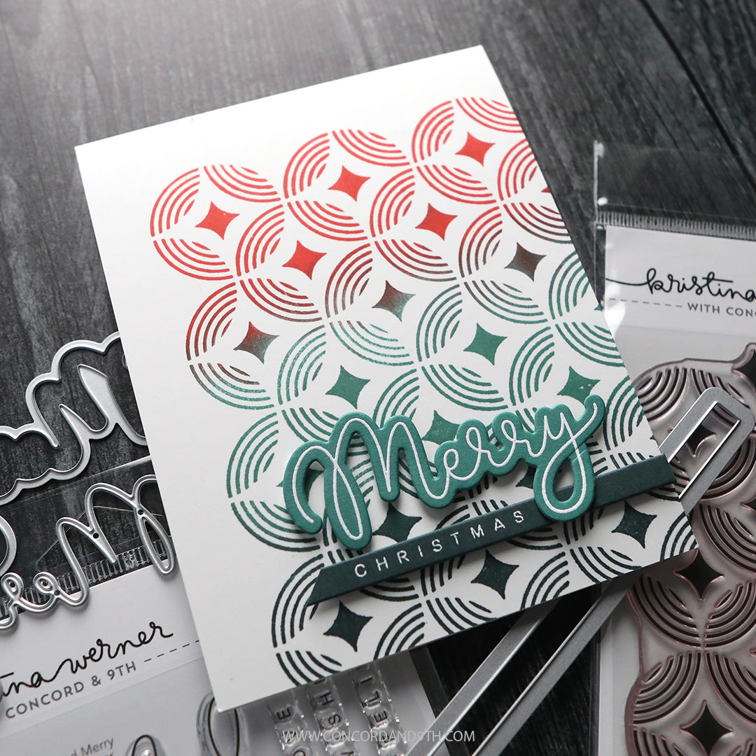 PRE_ORDER ONLY - Concord & 9th - Kristina Werner - Joyful and Merry Stamp Set (4 x 6)
