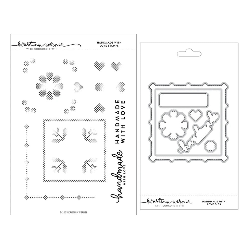 Concord & 9th - Kristina Werner - Handmade With Love Bundle - Stamps & Dies