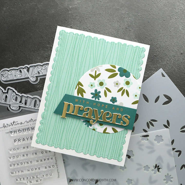 Concord & 9th - Kristina Werner - Thoughts and Prayers Bundle - Stamps & Dies