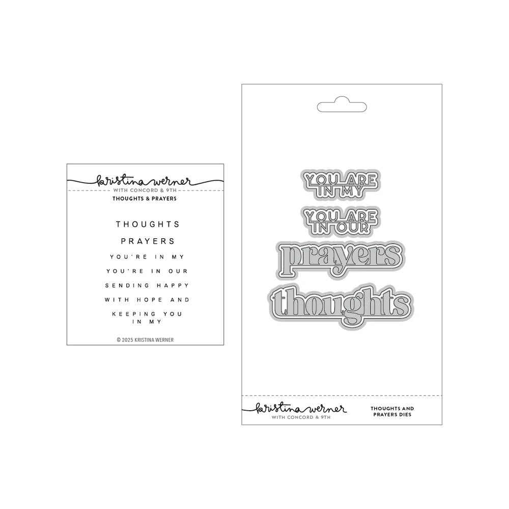 Concord & 9th - Kristina Werner - Thoughts and Prayers Bundle - Stamps & Dies