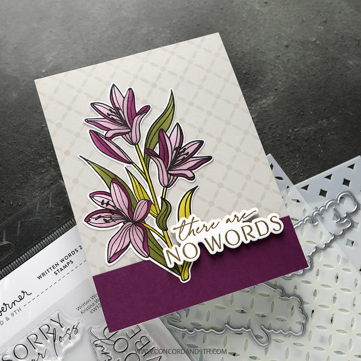 Concord & 9th - Kristina Werner - Written Words 2 Bundle Stamps & Dies