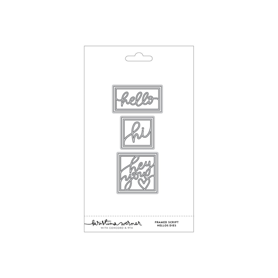 Concord & 9th - Kristina Werner - Framed Script Hellos