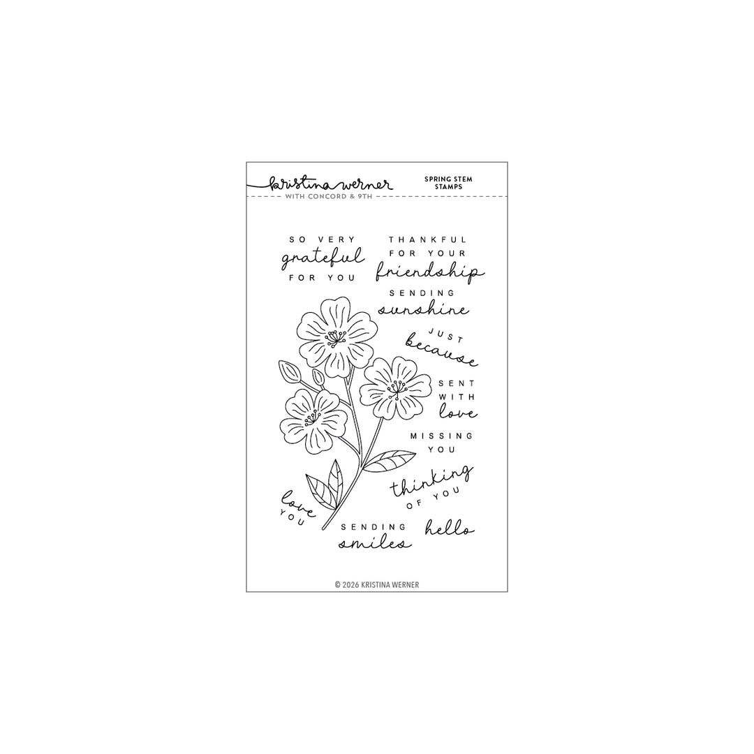 Concord & 9th - Kristina Werner - Spring Stem Stamps (4 x 6)