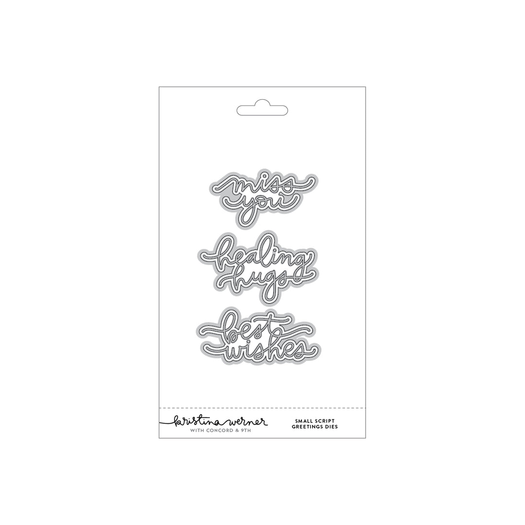 Concord & 9th - Kristina Werner - Small Script Greetings Dies