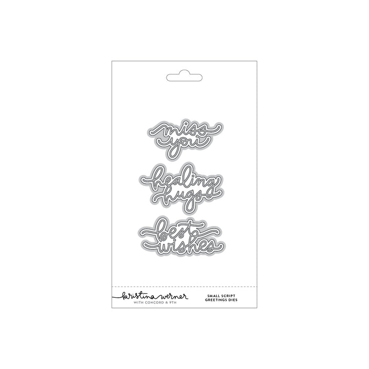 Concord & 9th - Kristina Werner - Small Script Greetings Dies
