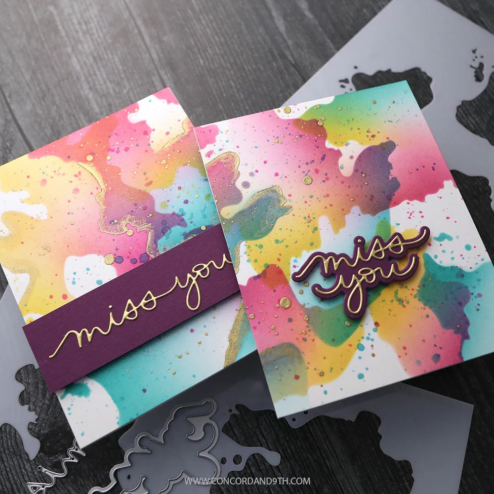 Concord & 9th - Kristina Werner - Small Script Greetings Dies