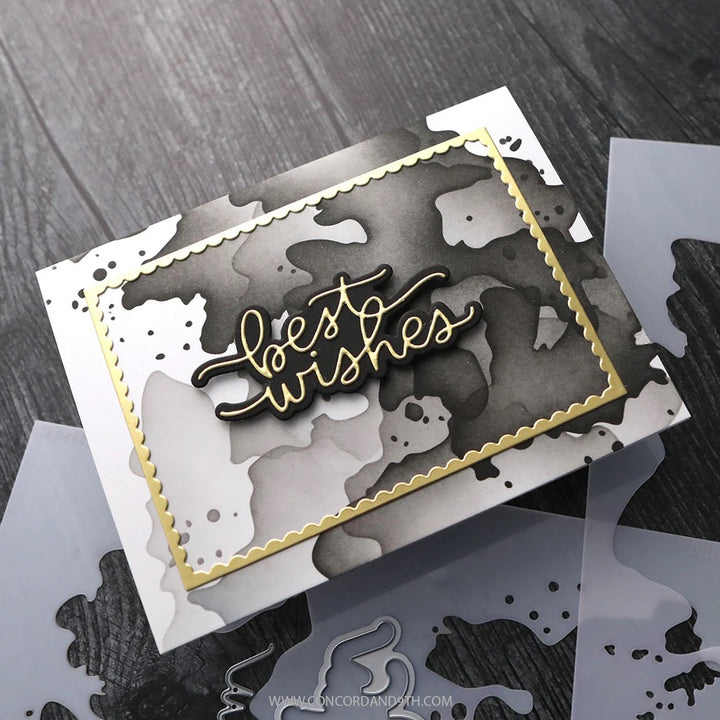 Concord & 9th - Kristina Werner - Splash Stencil Pack (4 qty; 6 x 9)
