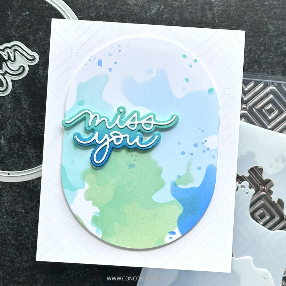 Concord & 9th - Kristina Werner - Small Script Greetings Dies