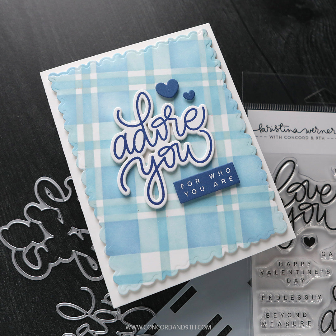 Concord & 9th - Kristina Werner - Plaid Perfection Stencil Pack (6 qty; 6 x 9)