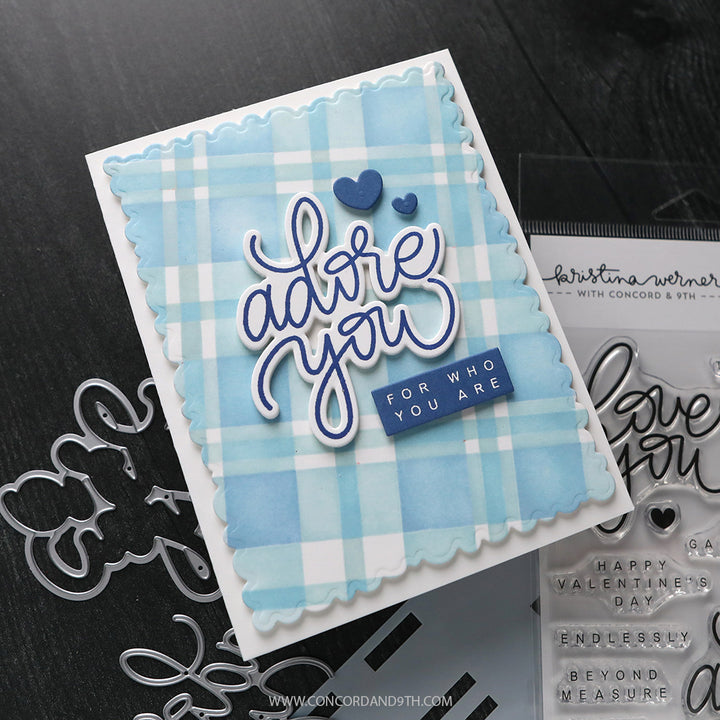 Concord & 9th - Kristina Werner - Plaid Perfection Stencil Pack (6 qty; 6 x 9)