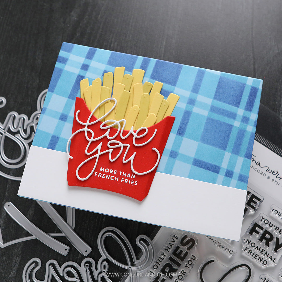 Concord & 9th - Kristina Werner - Plaid Perfection Stencil Pack (6 qty; 6 x 9)