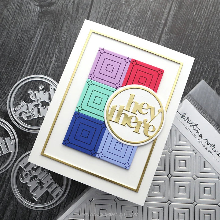 Concord & 9th - Kristina Werner - Easy Repeat Colette Tile Background Stamp (6 x 6)