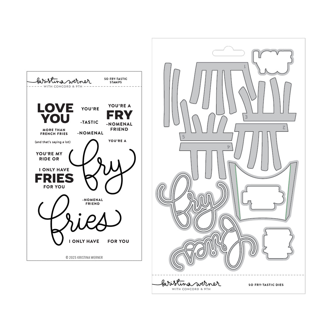 Concord & 9th - Kristina Werner - So Fry-tastic Bundle Stamps/Dies