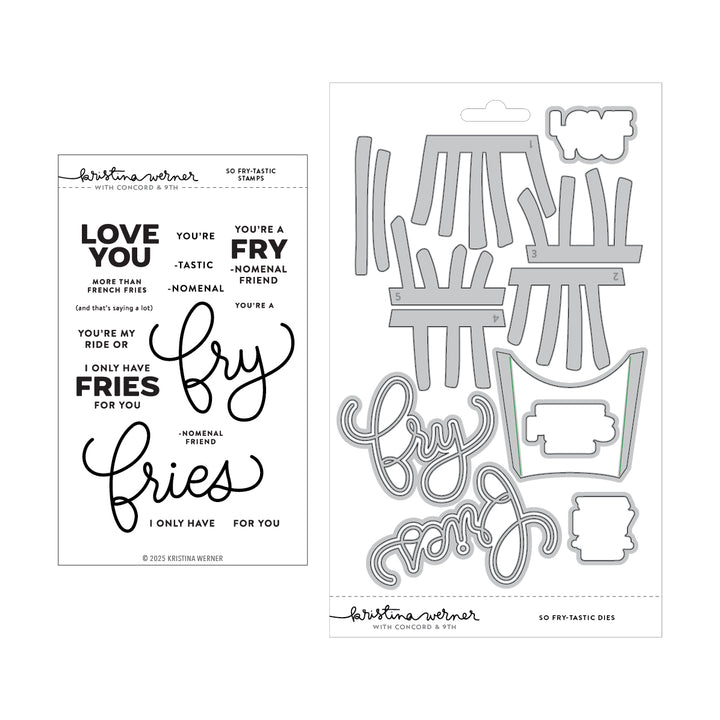 Concord & 9th - Kristina Werner - So Fry-tastic Bundle Stamps/Dies