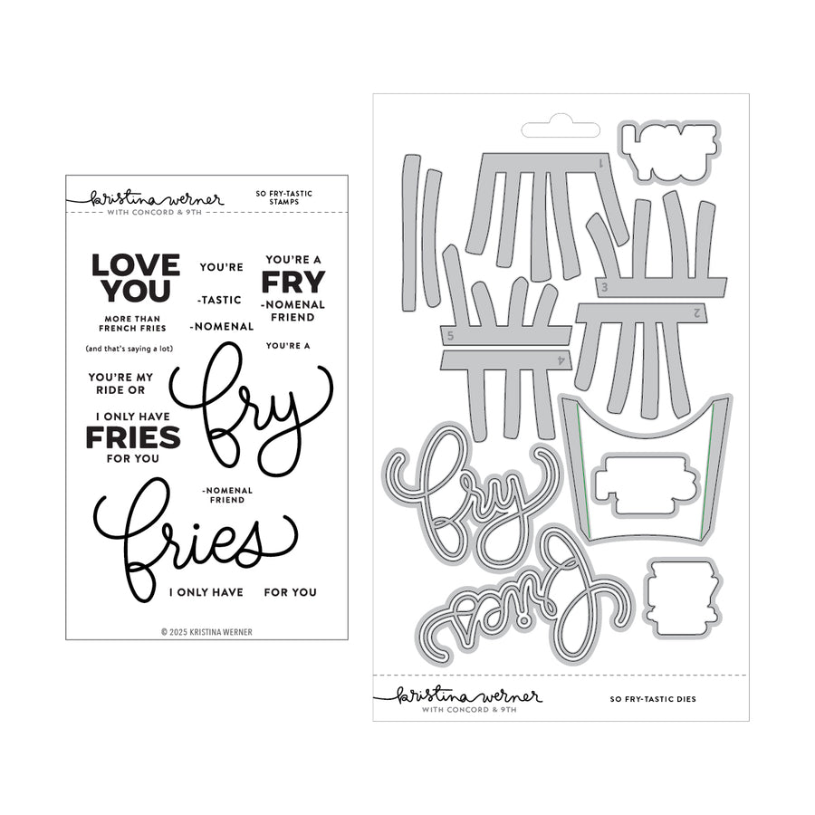 Concord & 9th - Kristina Werner - So Fry-tastic Bundle Stamps/Dies