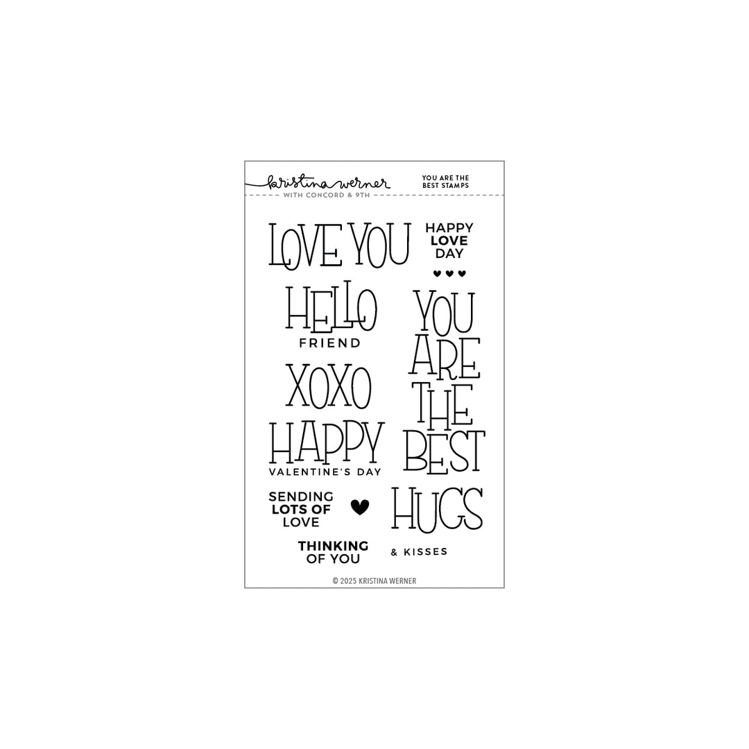 Concord & 9th - Kristina Werner - You Are The Best Stamp Set (4 x 6)