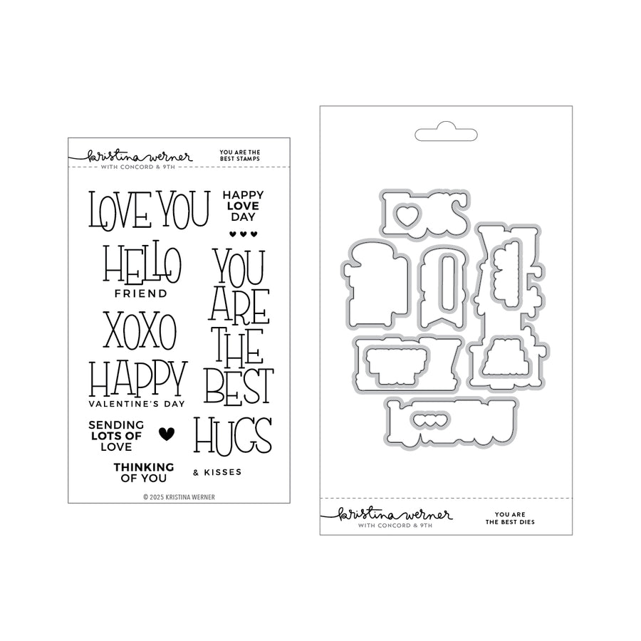 Concord & 9th - Kristina Werner - You Are The Best Bundle - Stamps/Dies