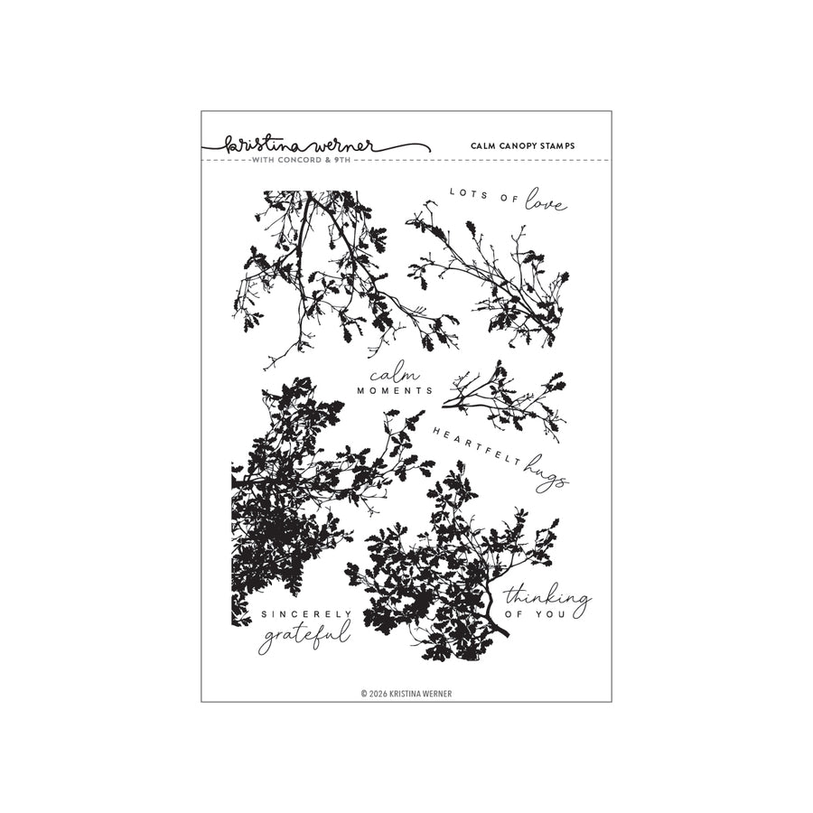 Concord & 9th - Kristina Werner - Calm Canopy Stamp Set (6 x 8)