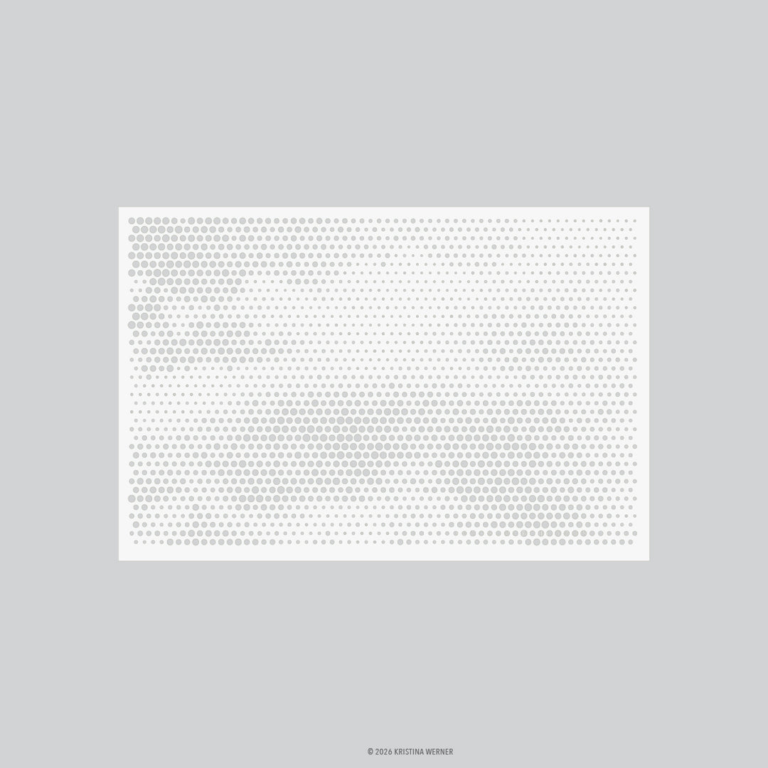 Concord & 9th - Kristina Werner - Halftone Texture Stencil Pack (1 qty; 6 x 9)