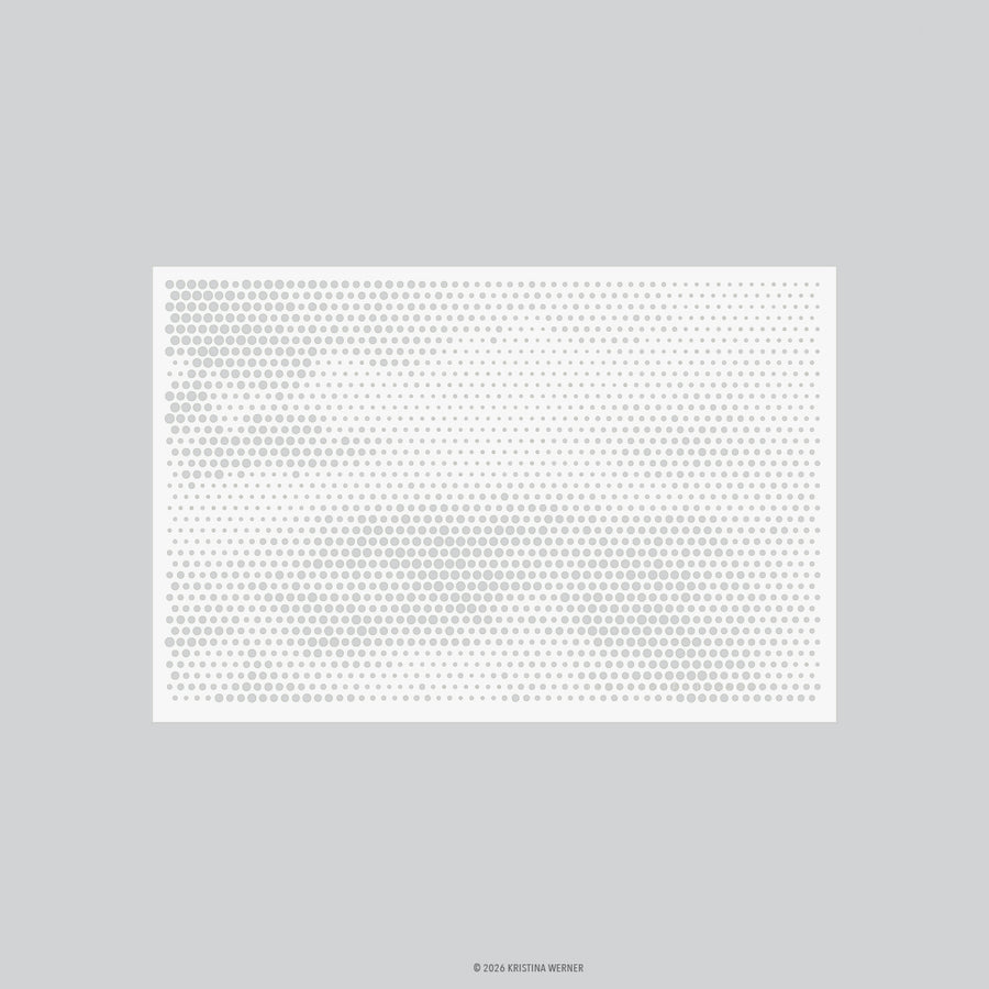 Concord & 9th - Kristina Werner - Halftone Texture Stencil Pack (1 qty; 6 x 9)