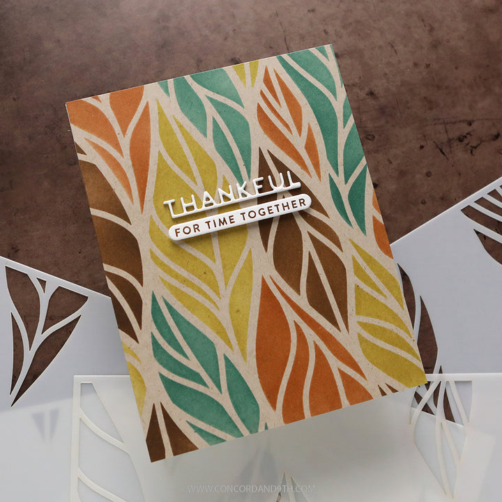 Concord & 9th - Kristina Werner - Leaf Flow Stencil Pack (5 qty; 6 x 9)