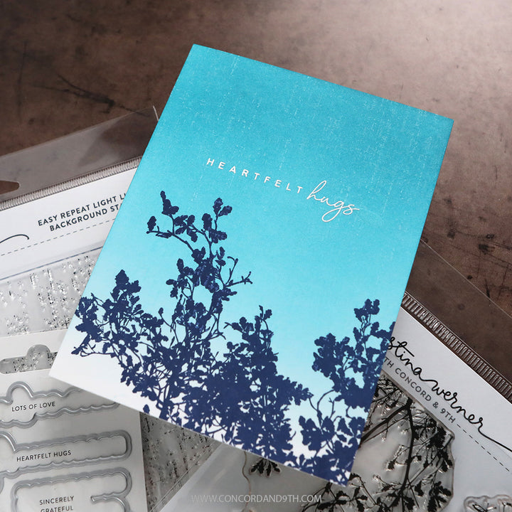 Concord & 9th - Kristina Werner - Easy Repeat Light Linen Background Stamp (6 x 6)