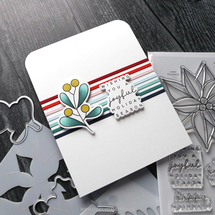 PRE_ORDER ONLY - Concord & 9th - Kristina Werner - Winter Greenery Stamps, Dies & Stencils Bundle