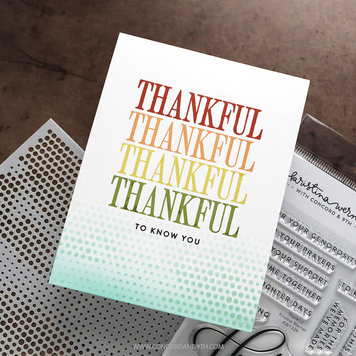 Concord & 9th - Kristina Werner - Thankful Bundle - Stamps & Dies