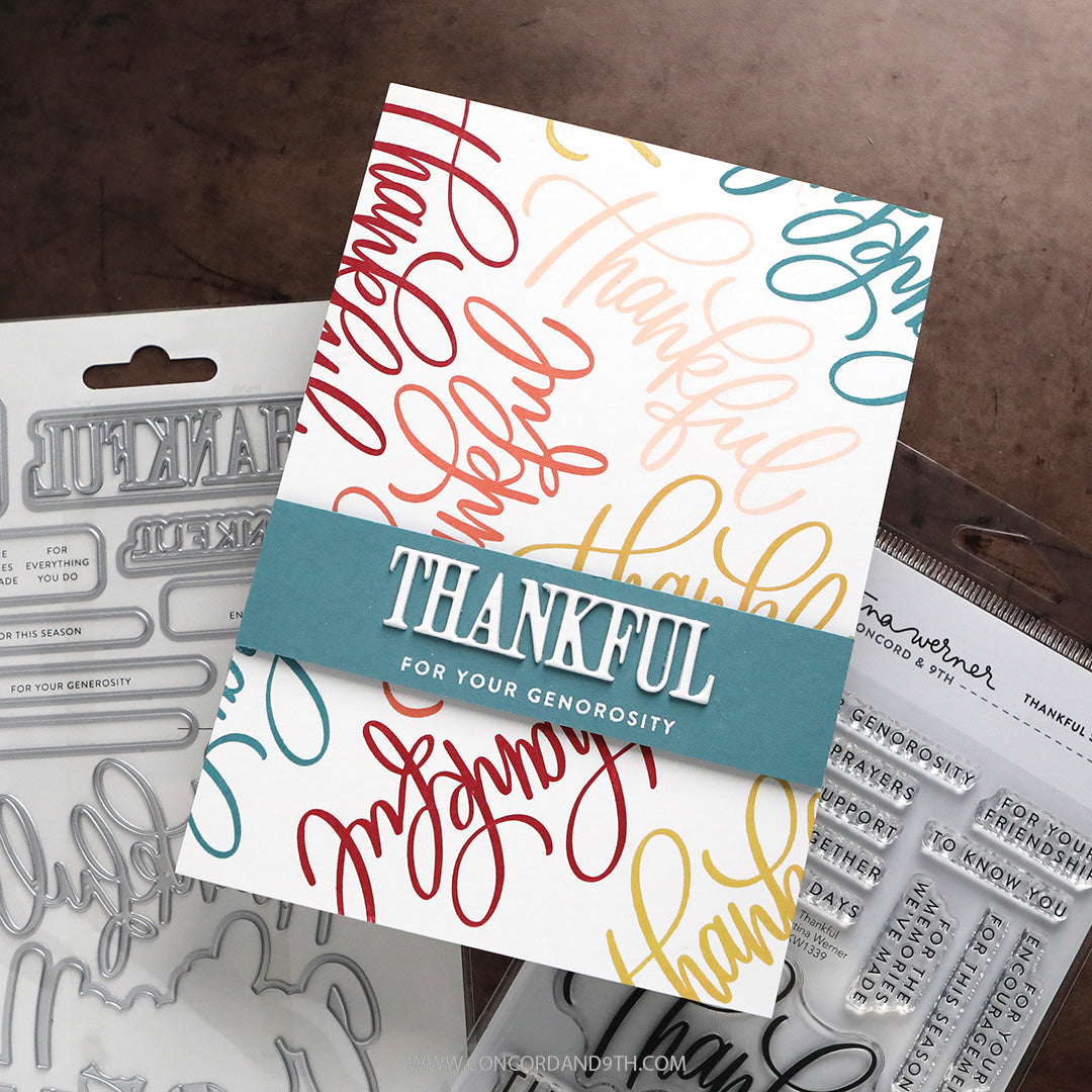 Concord & 9th - Kristina Werner - Thankful Bundle - Stamps & Dies