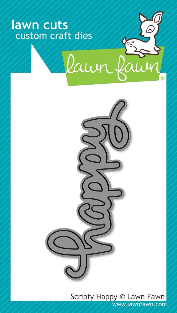 Lawn Fawn - LF1366 Lawn Cuts - Scripty Happy Dies