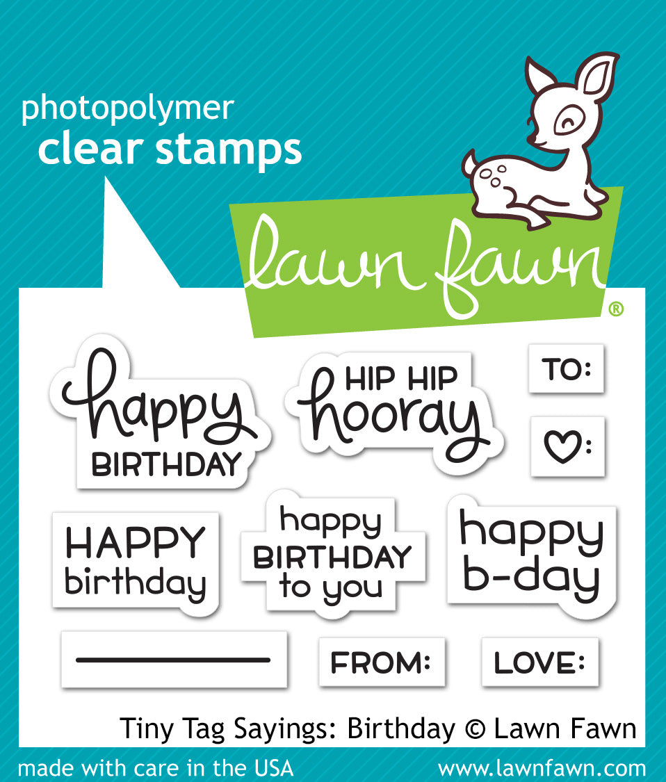 LF1421 Tiny Tags Sayings: Birthday