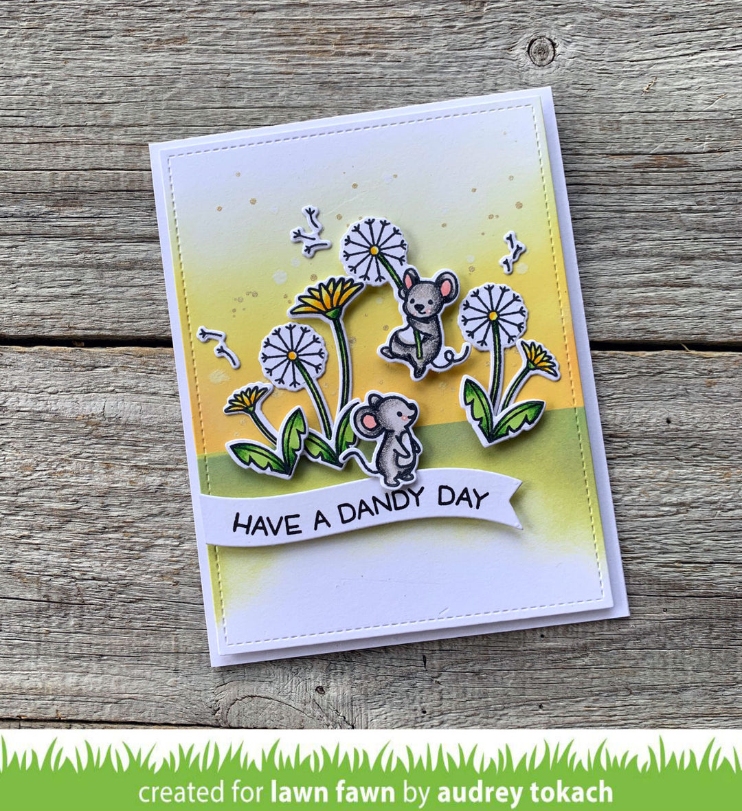 Lawn Fawn - LF2217 & LF2218 - Dandy Day - Stamp and Lawn Cuts Set