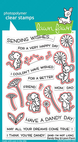 Lawn Fawn - LF2217 & LF2218 - Dandy Day - Stamp and Lawn Cuts Set