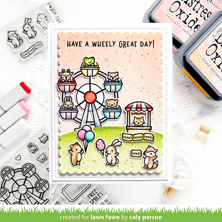 Lawn Fawn - LF1694 & LF1695 - Coaster Critters - Stamp and Lawn Cuts Set