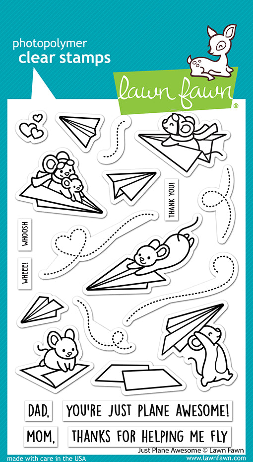 Lawn Fawn LF3130 Just Plane Awesome Stamps