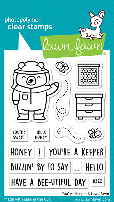 Lawn Fawn LF3136 You'Re A Keeper 3X4 Clear Stamp Set