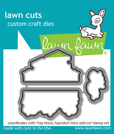 Lawn Fawn LF3216 Hay There, Hayrides! Mice Add-On Lawn Cuts