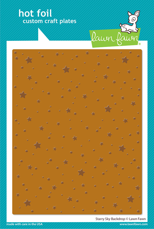 Lawn Fawn LF3264 Starry Sky Background Hot Foil Plate