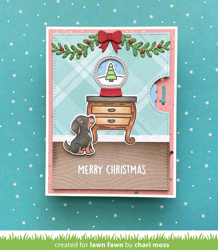 LF3270 Little Snow Globe: Dog Stamps example